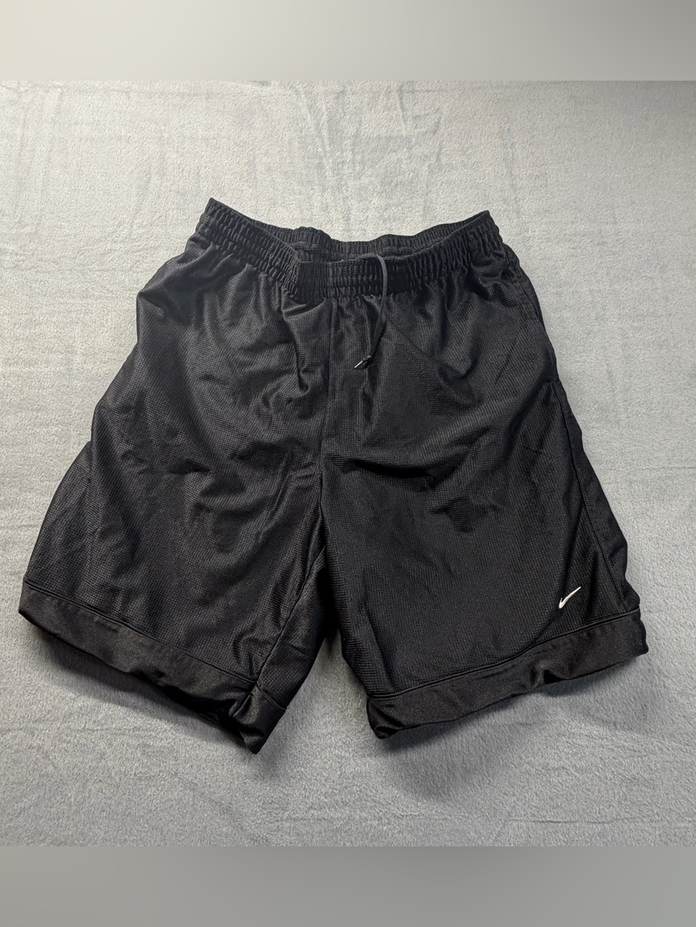 Vintage Y2K Nike Basketball Shorts Dazzle Baggy Mens XL 2000s Satin Shine Black
